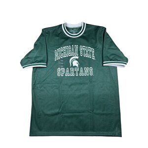 Michigan State Spartans Shirt Size Large Green Pullover